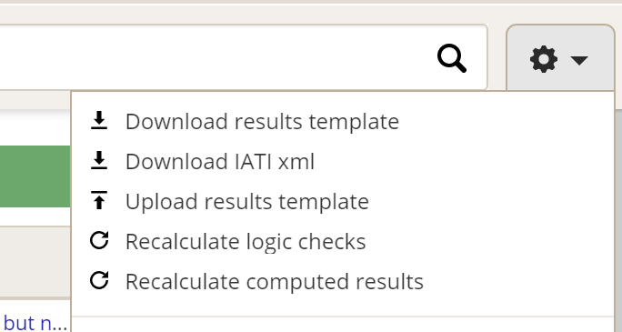 New single activity / reporting period download